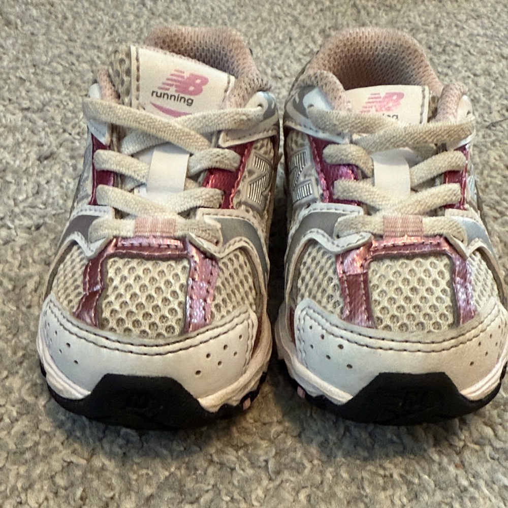 New Balance Kids Sneakers - Pink and White